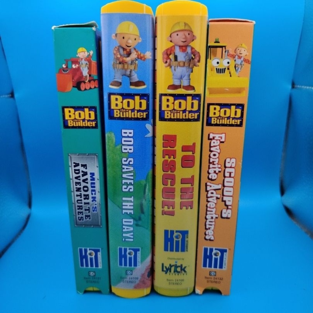 Bob The Builder VHS Tapes Lot Of 4 Kids Bob Saves The Day Muck Good